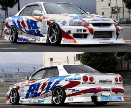 URAS D1 Spec2 Aero Body Kit FRP Body Kits For Nissan Skyline R34