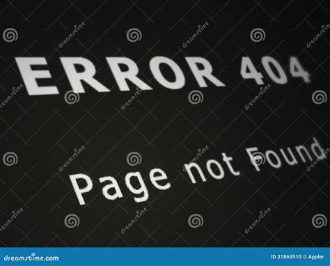 Error 404 Stock Photo Image 31863510