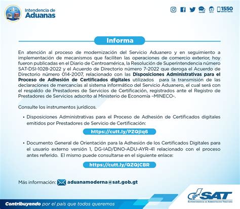 Sat Guatemala On Twitter La Intendencia De Aduanas De Sat Informa