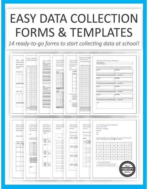 Special Education Free Printable Data Collection Sheets