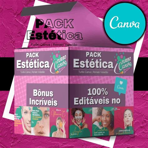 Pack Estética Canva 200 Artes Editáveis 100 No Canva Bônus Arquivos