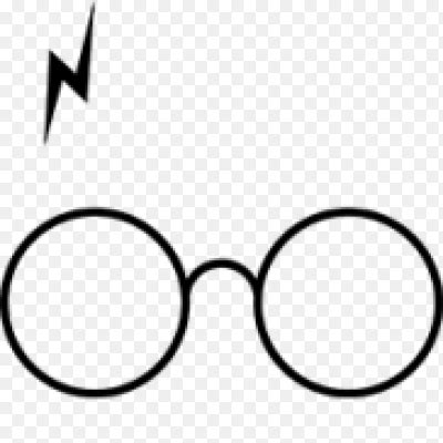 Наклейка Очки и шрам Гарри Поттера. PNG - AVATAN PLUS