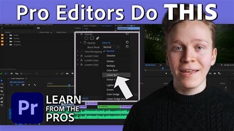 How To Edit Video With Blend Modes Adobe Premiere Pro Tutorial W