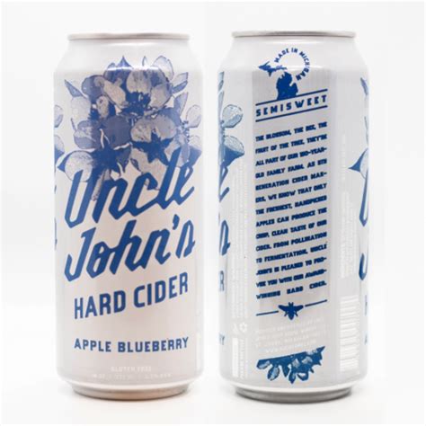 Apple Blueberry Hard Cider 4 Pk From Uncle Johns Hard Cider Vinoshipper