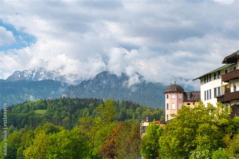 Berchtesgaden Famous Historic Town And Mountains In Nationalpark