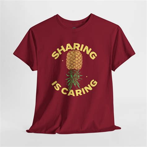 Sharing Is Caring Tshirt Swingers Tshirt Upside Down Pineapple Tshirt Swing Lifestyle Hotwife