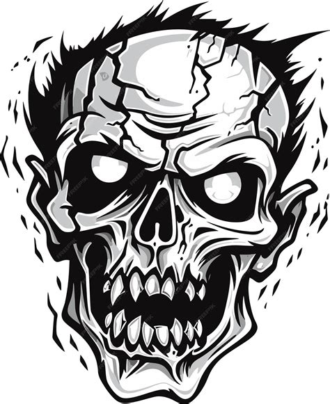 Premium Vector Zombies Disorderly Craze Crazy Skull Zombies