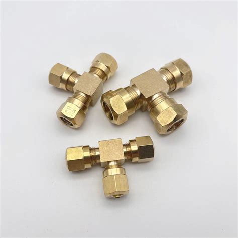 Three Way Male Thread Connect DOT Sleeve Adapter Tube Air Compressor