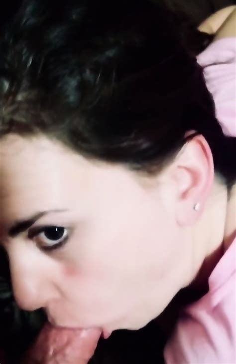 Cute Cheating Brunette Milf Sucking Cock