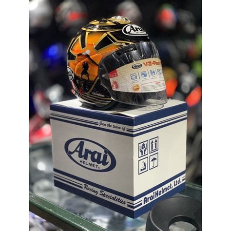 Arai Vz Ram Pedrosa Spirit Gold Ready Stock Shopee Malaysia