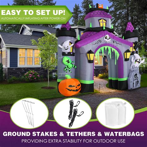 Funflatable Halloween Inflatables Giant Ft Haunted House Castle