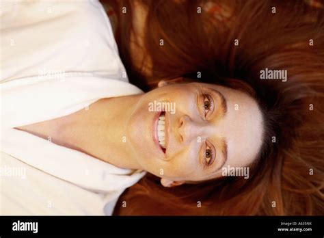Portrait Of A Mature Woman Smiling Stock Photo Alamy