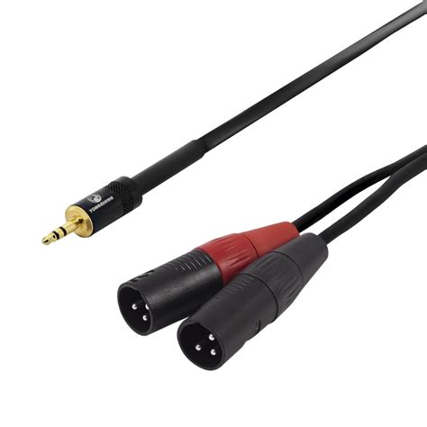 35mm Trs To Dual Xlrm Mini Jack To Mixer Cable 2m Swamp