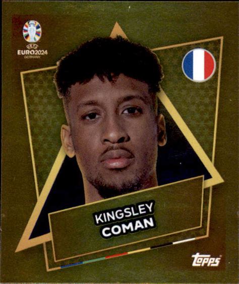 Topps Euro Em Sticker Fra Sp Kingsley Coman Star Player Ebay