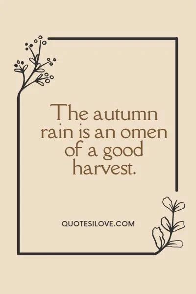 Autumn Rain Quotes - Quotes I Love