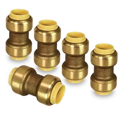 PLUMBFLEX 1 In Straight Coupling Pipe Fittings Push To Connect PEX