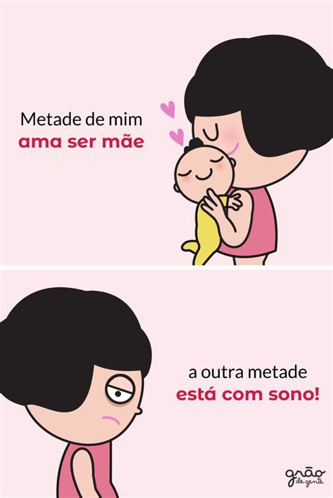 Metade de mim ama ser mãe Maternidade engraçado Humor de maternidade