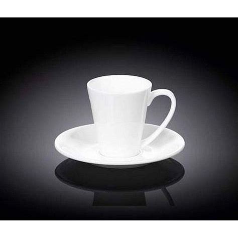 Wilmax Wl 993054 4 Oz White Porcelain Coffee Cup With Saucer Espresso Tea Cups With Saucers