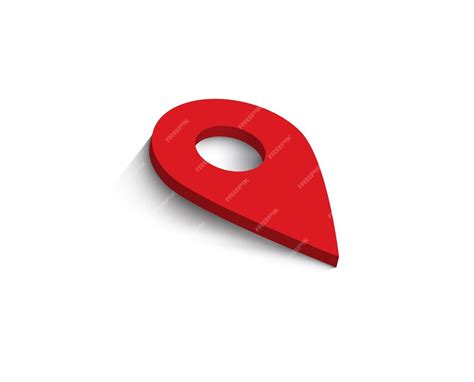 Premium Vector 3d Red Location Icon Vector