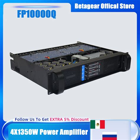 Betagear Amplificateur De Puissance FP10000q 2500W X 4 Canaux Caisson