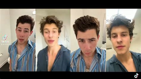 Omg Nick Jonas And Shawn Mendes In A Tiktok Remix Video Together See