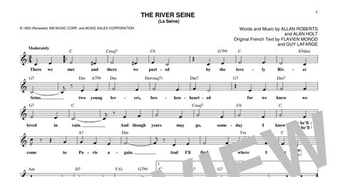 The River Seine (La Seine) (Lead Sheet / Fake Book) - Sheet Music