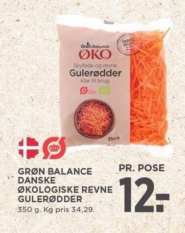 Gr N Balance Danske Kologiske Revne Guler Dder Tilbud Hos Meny