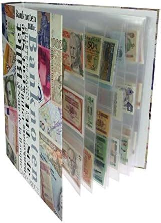 SAFE Album de billets de banque avec 20 pages pour jusqu à 55 billets