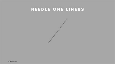 100 Funny Needle Puns That Will Make You Laugh Jokewise