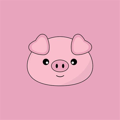 Vector illustration of cute pig 27395077 Vector Art at Vecteezy