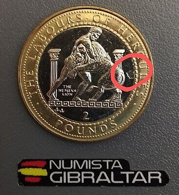 Incre Ble Moneda Pounds Gibraltar H Rcules Con Error Ebay