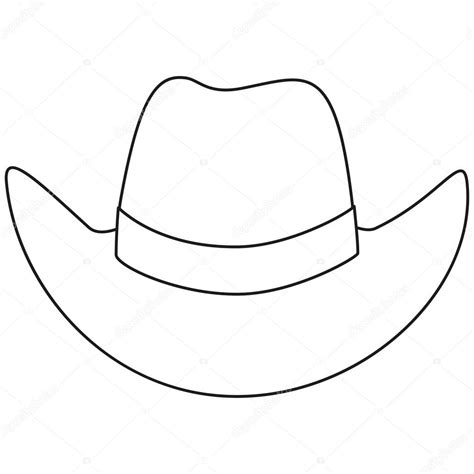 Cowboy Hat Clip Art Black And White