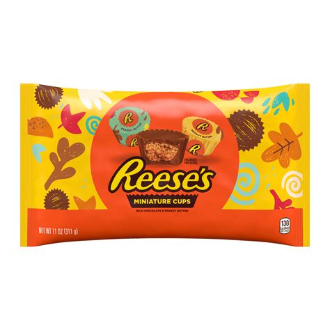 Reese's, Halloween Milk Chocolate and Peanut Butter Harvest Miniatures Candy, 11 Oz. - Walmart ...