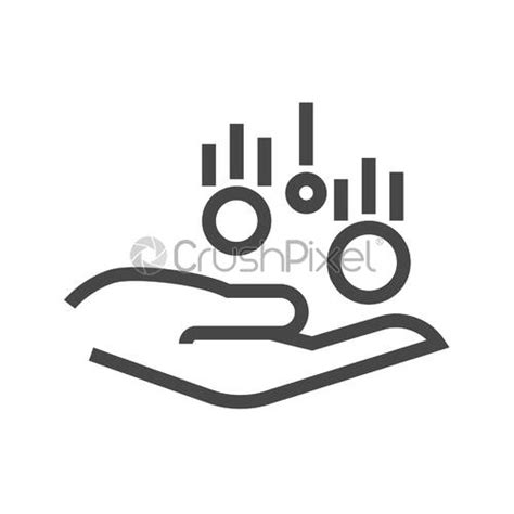 Two Hands Holding Something Rgb Color Icon Stock Vector