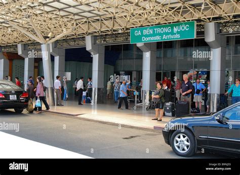 Domestic Arrivals Entrance, Saigon Airport, Ho Chi Minh city, Vietnam ...