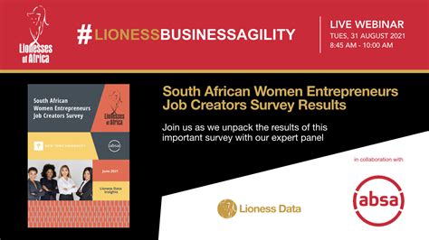 Special Live Webinar To Announce The Results Of The South African Women