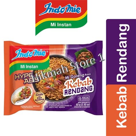 Jual INDOMIE KEBAB RENDANG BARU 83gr Shopee Indonesia