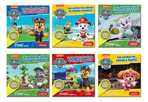 Paw Patrol Colección Libros Mágicos Set 1 X 6 Libros Envío gratis