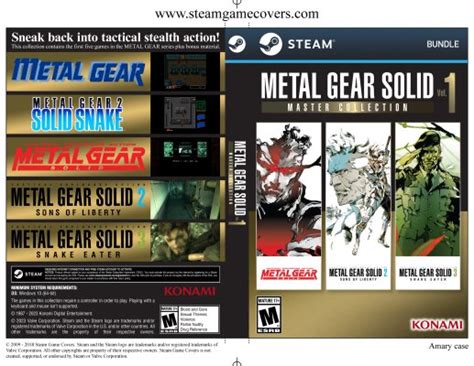 Steam Game Covers METAL GEAR SOLID MASTER COLLECTION VOL 1 Box Art