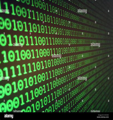 Binary Code Computer Screen Hi Res Stock Photography And Images Alamy