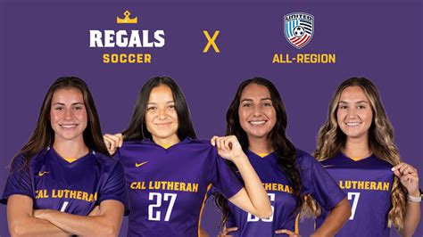 Four Regals Earn United Soccer Coaches All Region California Lutheran