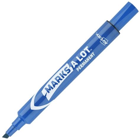 Avery Marks A Lot Permanent Markers Large Desk Style 1 Blue Marker