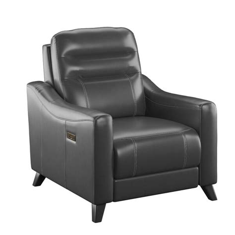 Red Barrel Studio Fauteuil inclinable électrique standard en cuir