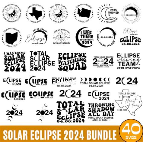 Solar Eclipse Svg Bundle Solar Eclipse Svg Blacked Out In Usa