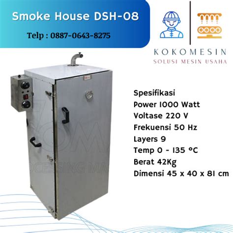 Jual Mesin Pengasap Daging Atau Ikan Smoke House Dsh Jakarta Barat