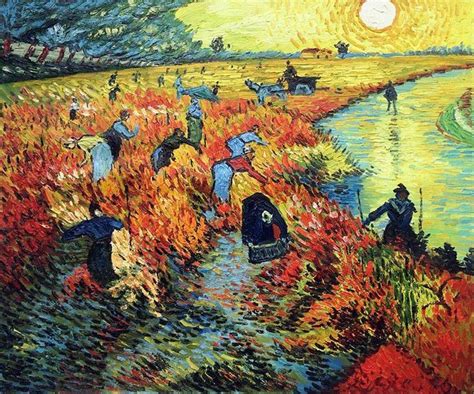 Van Gogh Museum Quality Reproduction Red Vineyards At Arles Classic