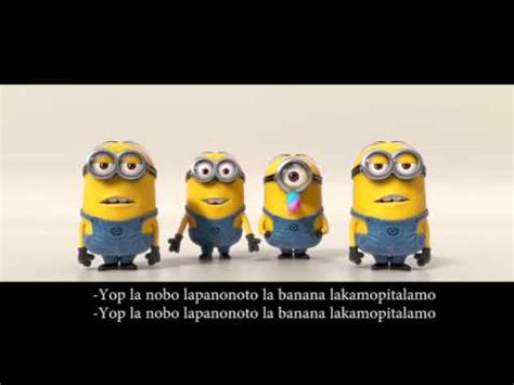 Despicable Me 2/ Minions Banana Song Lyrics – lalasmurfs