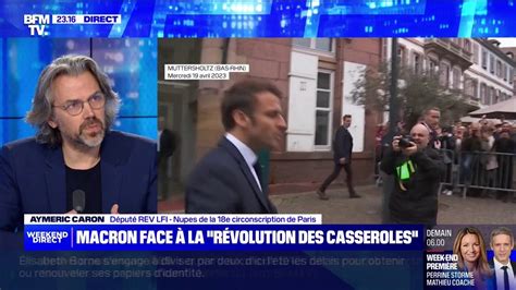 Pour Aymeric Caron député REV LFI Emmanuel Macron est devenu