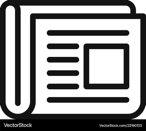 Newspaper icon Royalty Free Vector Image - VectorStock