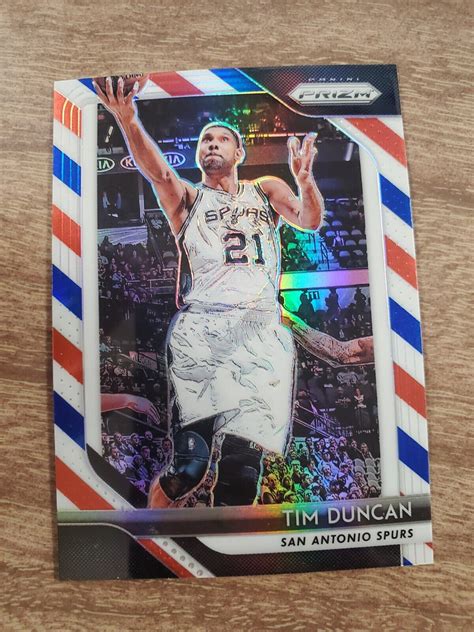 Tim Duncan 2018 19 Panini Prizm Red White Blue EBay